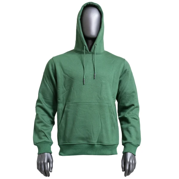 Dark Grey Branded Plain Hoodie - Fleece - Image 23