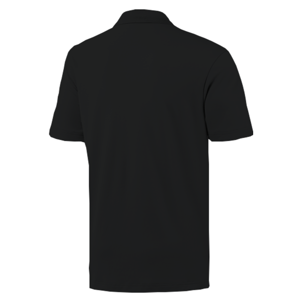 Black Plain Polo Shirt – Unisex - Image 2