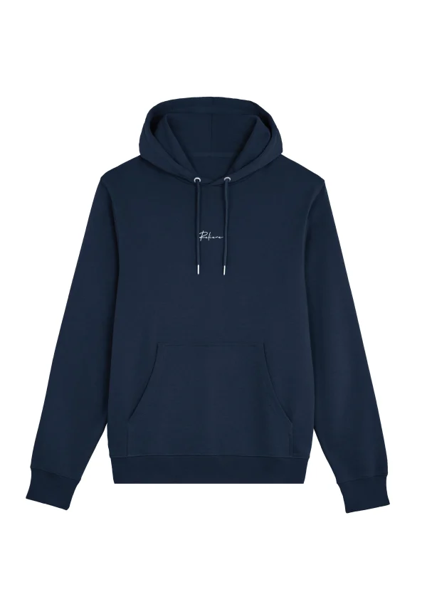 Dark Grey Branded Plain Hoodie - Fleece - Image 12
