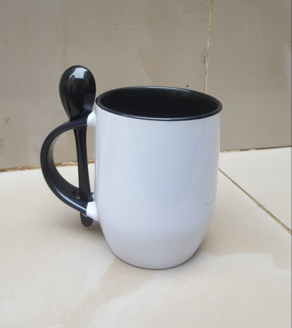 Black Spoon Mugs