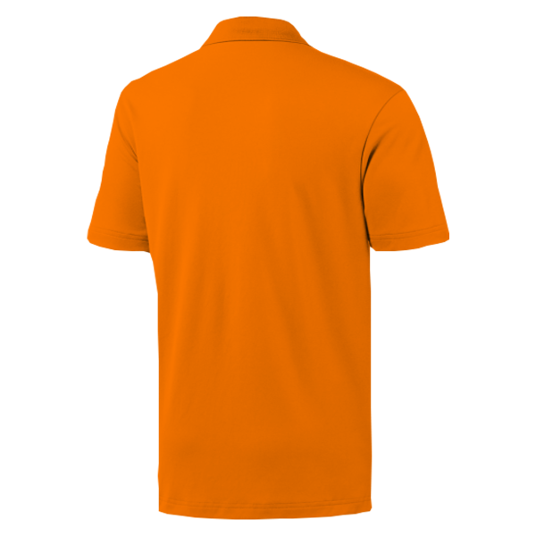 Orange Plain Polo Shirt – Unisex - Image 3