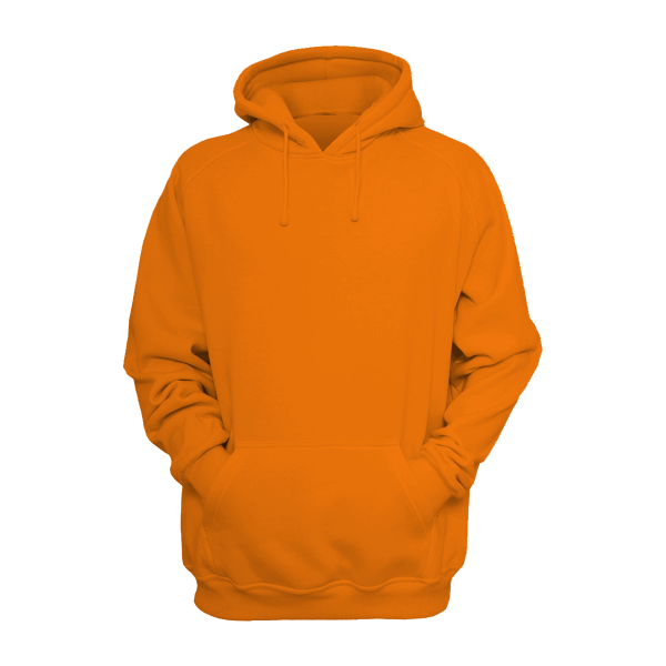 Dark Grey Branded Plain Hoodie - Fleece - Image 11
