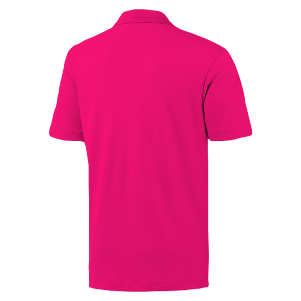 Pink Plain Polo Shirt – Unisex - Image 2