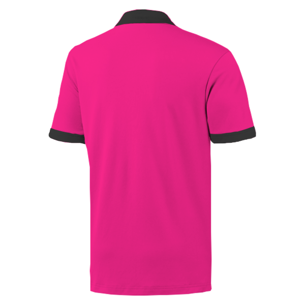 Pink/Black Plain Polo Shirt – Unisex - Image 2