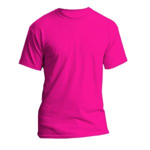 Pink  Branded Round Neck Tshirt (High Quality Cotton)