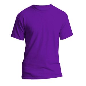 Purple Branded Round Neck Tshirt (High Quality Cotton)