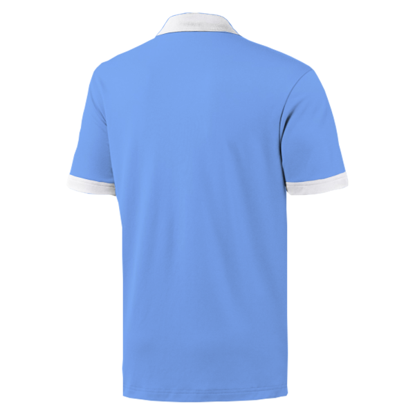 Sky Blue/White Plain Polo Shirt – Unisex - Image 2